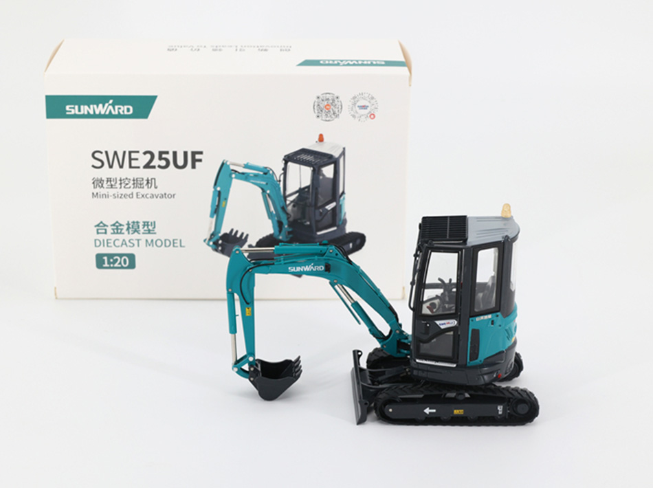 Nieuw verbeterd 1:20 origineel SUNWARD SWE25UF micro-excavatie legering model