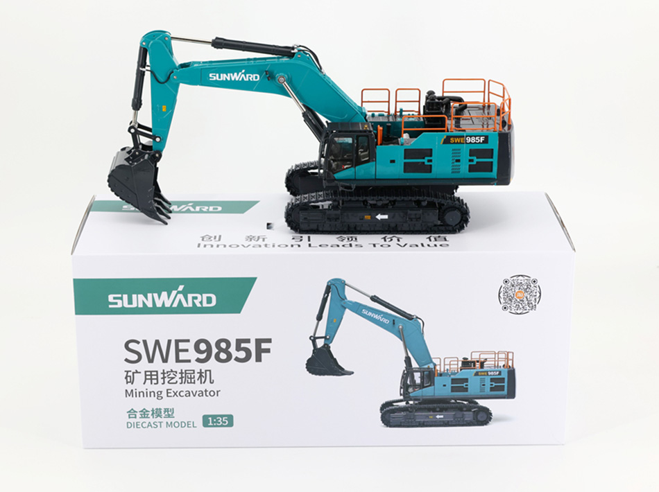 SWE985F graafmachine legering engineering voertuigmodel simulatie kinderspeelgoed auto ornamenten